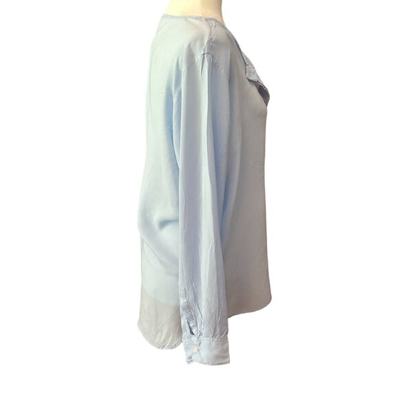 Gap Light Blue Long Sleeve Blouse Size M - Picture 5 of 7